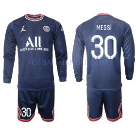 Barn Fotballdrakter Paris Saint-Germain MESSI 30 Hjemme 2021-22 Langermet